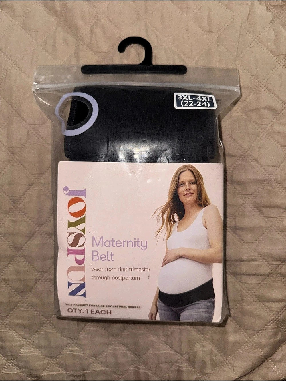 Joyspun Maternity Belt Adjustable Support Black 3XL-4XL (22-24) New